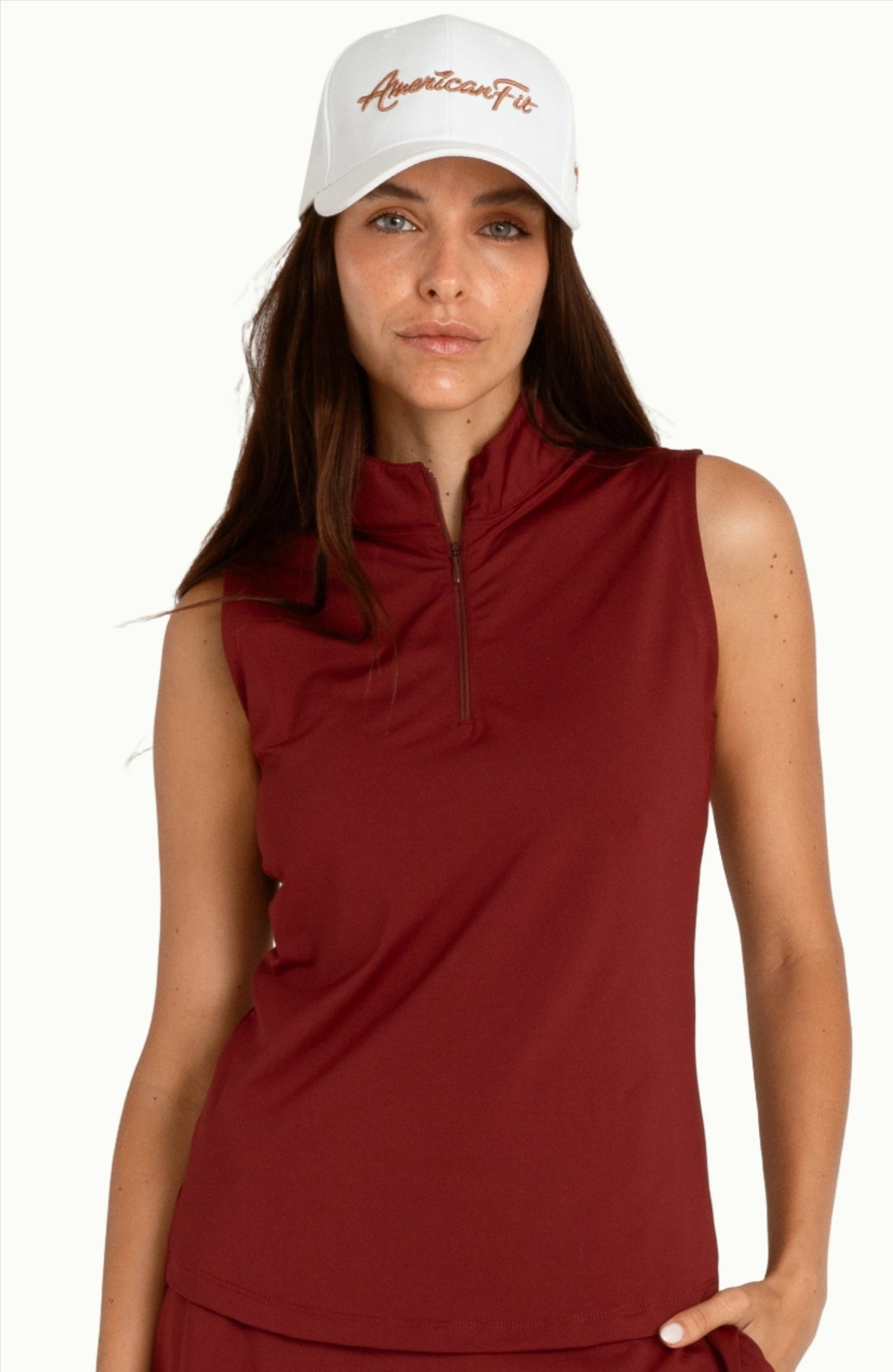 Sleeveless Quarter Zip - Solid