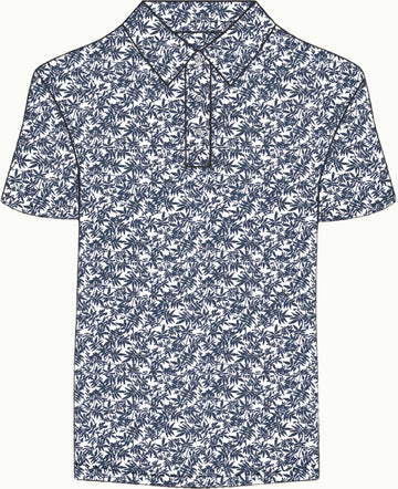 Jacquard Polos - John - Blue