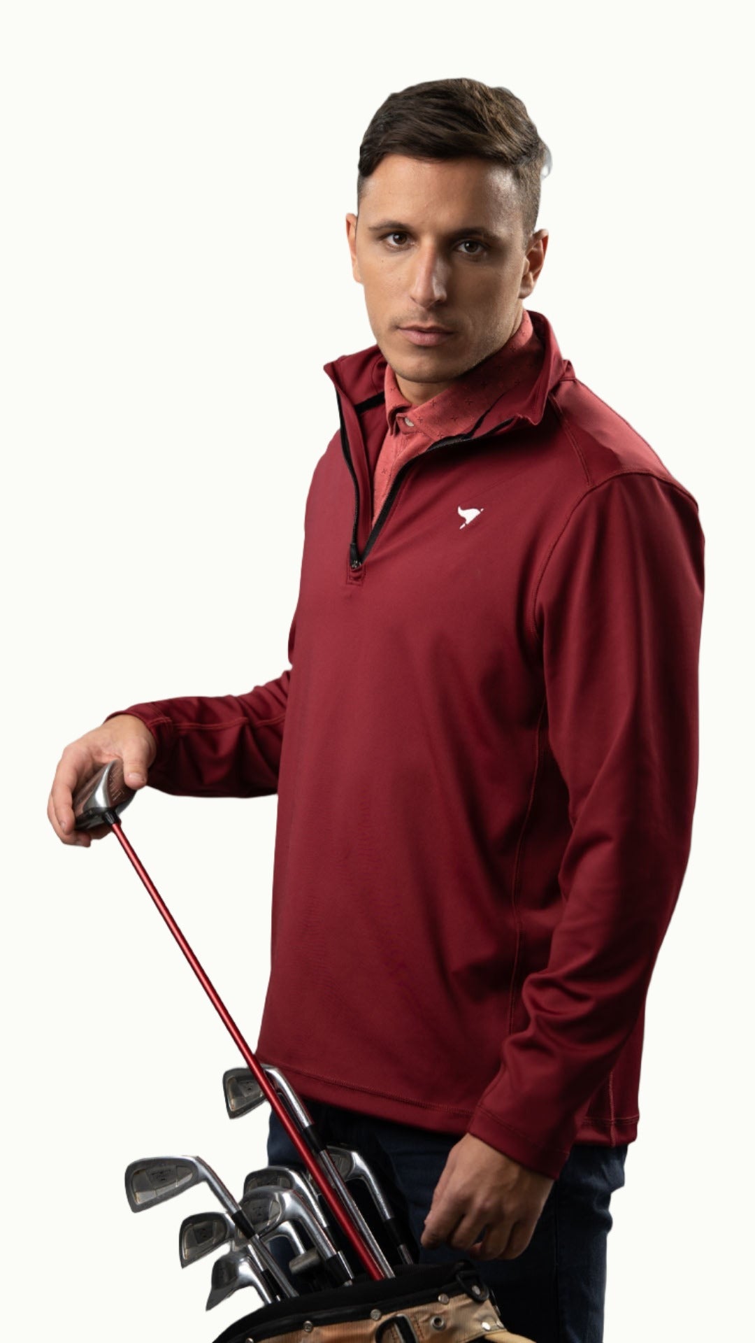 Quarter Zip – Garnet